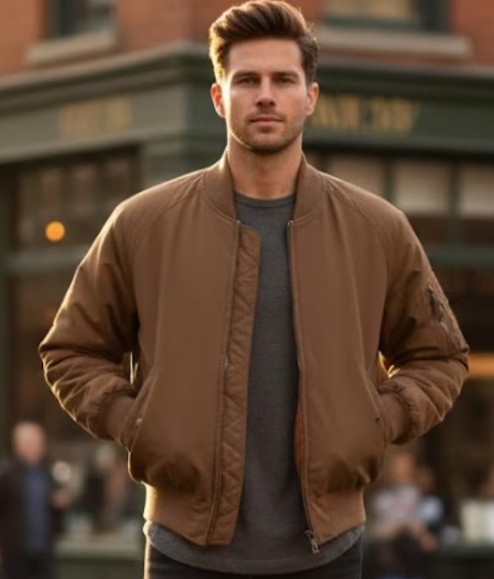 Handmade Unisex Satin Bomber Jacket