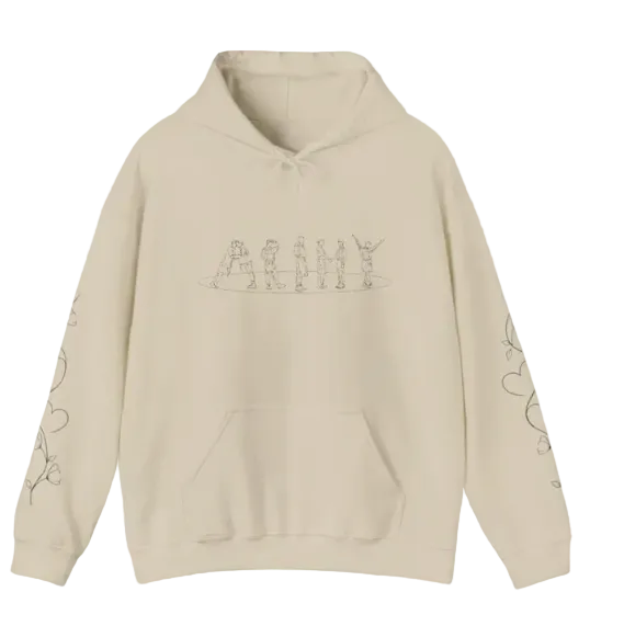 Floral Hoodie | K-Pop Fan Sweatshirt