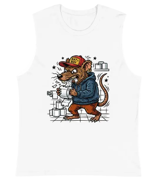 Rat Boy Eating Toilet Paper | Weird Muscle Shirt