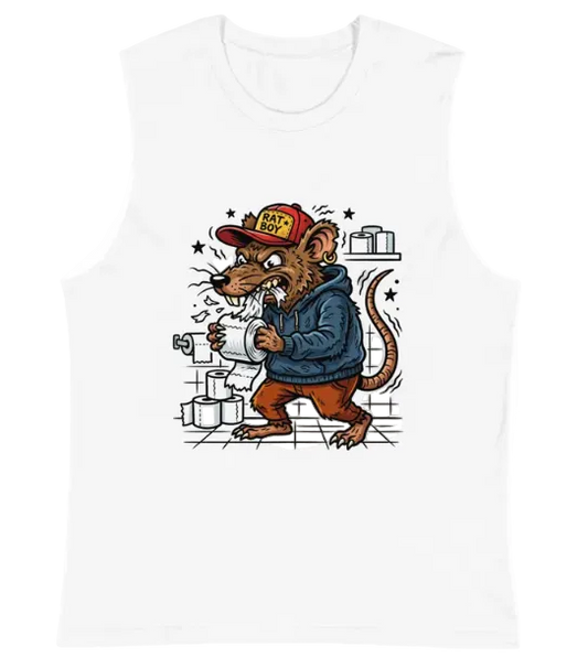 Rat Boy Eating Toilet Paper | Weird Muscle Shirt