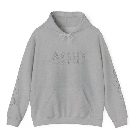 Floral Hoodie | K-Pop Fan Sweatshirt