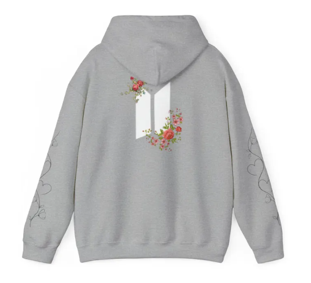 Floral Hoodie | K-Pop Fan Sweatshirt