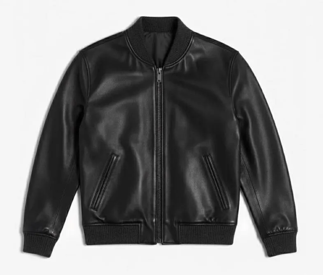 The Espresso Bomber: Handmade Men's Pure Leather Jacket in Dark Brown